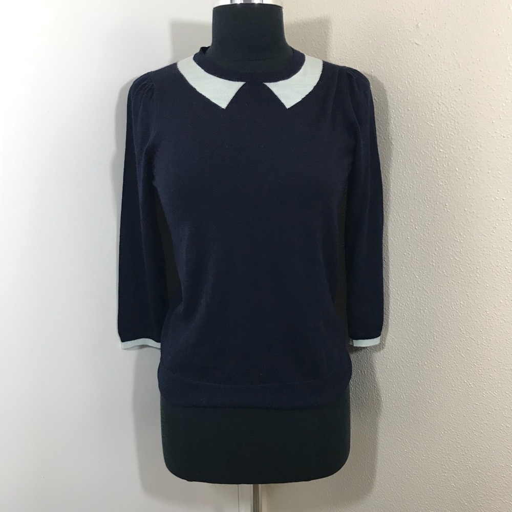 J. crew Navy and Gray Sweater. Size Small.
